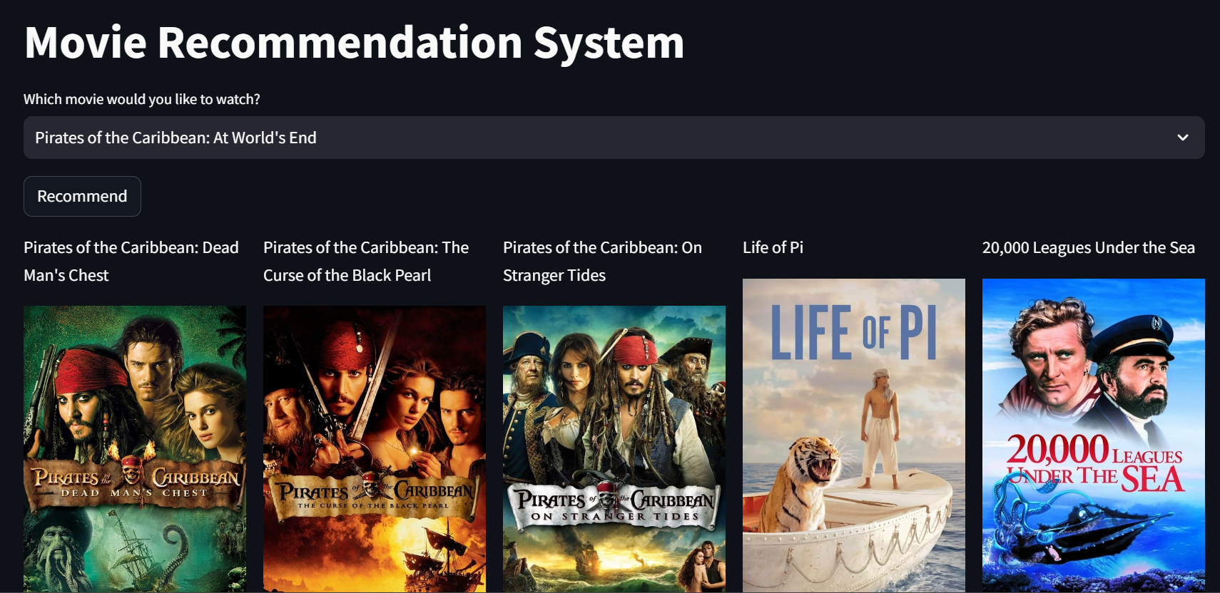 Movie Recommendation System